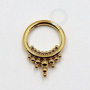 TN1091 Segmento Esferas Titânio PVD Gold (OUTLET)