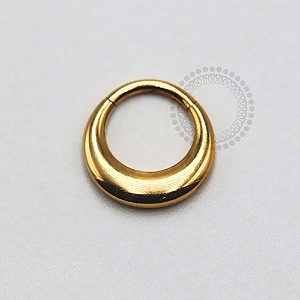 TN1175 Segmento Lua Liso Titânio PVD Gold