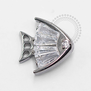 TN1380 Topo Peixe Zircônia Cristal Titânio ASTM F-136