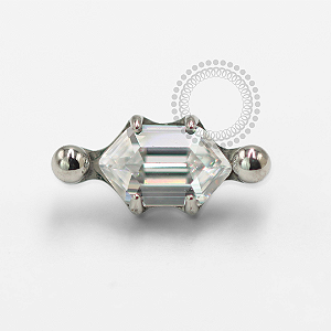 TN1437 Topo Patinha Zircônia Cristal Titânio ASTM F-13