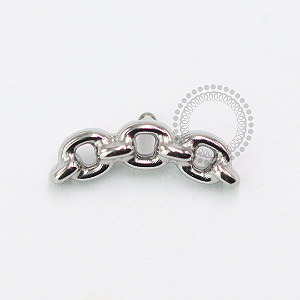 TN1478 Topo Design de Corrente Titânio ASTM F-136