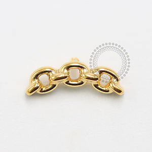 TN1479 Topo Design de Corrente Titânio PVD Gold
