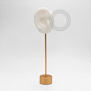 EP39 Orelha Branca Silicone Com Pedestal Metalizadao