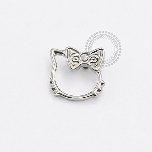 TN1825 Topo Hello Kitty Titânio ASTM F-136