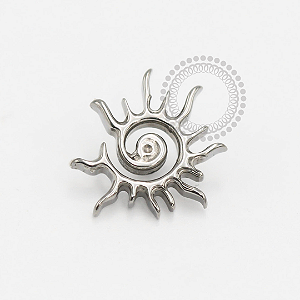 TN1881 Topo Sol Espiral Titânio ASTM F-136