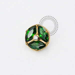 TN1918 Topo Verde Imperial Titânio PVD Gold