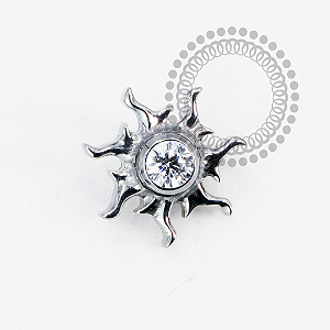 TN2016  Topo Sol Mistico CZ Titânio ASTM F136