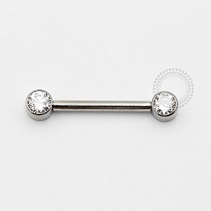 TN819 Nipple CZ Flat Push Pin Unilateral Titânio ASTM F136