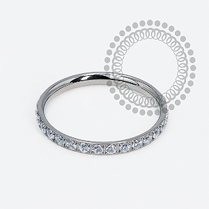 AN0002 Anel Aparador Cravejado 1.5 Titânio G2