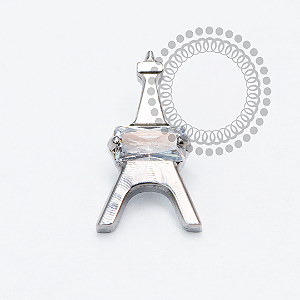 TN2069 Topo Torre Effiel CZ Titânio ASTM F136