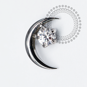 TN2090 Topo Lua  CZ Titânio ASTM F136