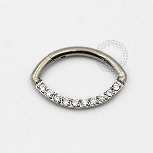 TN61 Segmento Eye Frontal Cravejado Titânio ASTM F136