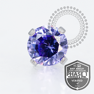 TT24 Topo Zirconia Violeta Rosca Titânio Mill®