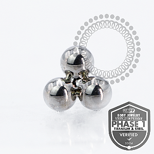TT26 Topo Trinity Ball 3mm Rosca Titânio Mill ®