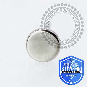TT44 Topo Disco Chapa Flat Push Pin Titânio Mill®