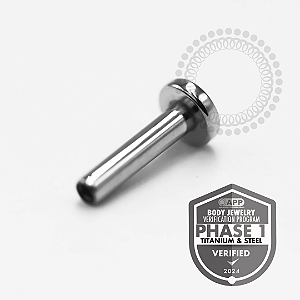 TT61 Haste Labret  Disco 2.5mm Rosca Interna Titânio Mill®