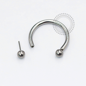 TT74 Ferradura Push Pin Esferas 2.5mm Titânio Mill ®
