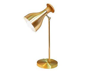 Luminária de Mesa Kamilla Dourado - Bivolt - L 14 x A 40 cm