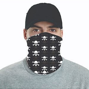 Bandana/Tube Caveira Preta