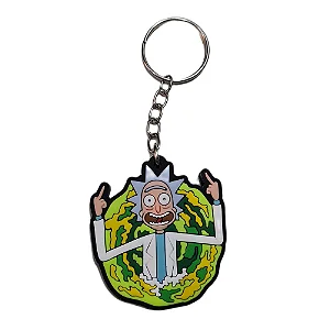 Chaveiro Emborrachado Personalizado Rick e Morty 01