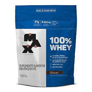 100% Whey Protein Refil - 900g - Max Titanium