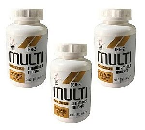 Kit 3x Multi Vitamínico A-z - 90 Tabletes cada - Health Labs
