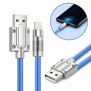 Cabo Lightning Lúmen+ 5A Turbo 1m – Potência e Durabilidade IOS