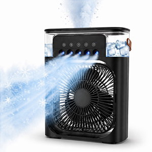Lúmen+ Breeze Pro – Climatizador Portátil 4 em 1 com Ventilador, Umidificador e Luz LED Ambiente
