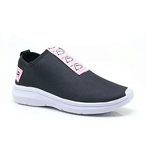 Tênis Feminino Meia Preto Rosa