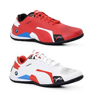 Kit 2 Tênis Puma Bmw Future Vermelho e Branco Vermelho