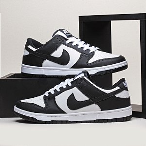 Kit 2 Pares Dunk Branco Preto + Branco Cinza