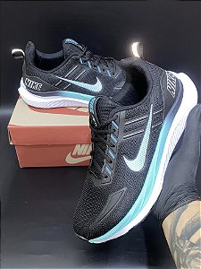 Tênis Nike Air Preto Verde agua