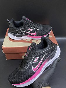 Tênis NK Air running V2 Preto Rosa