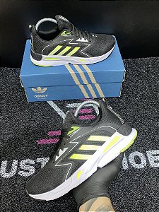 Tênis Adidas Run Preto Verde