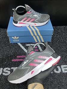 Tênis Adidas Run Grafite Rosa
