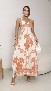 VESTIDO LONGO FLORAL