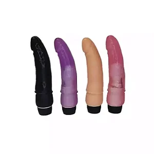 Vibrador em jelly curvado