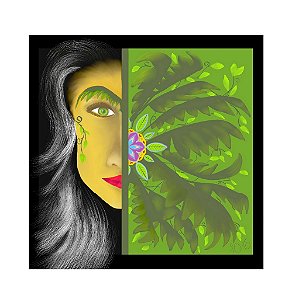 Placa Decorativa Personalizada Quadro Mãe Natureza Zen Energias Quarto Sala 30x30