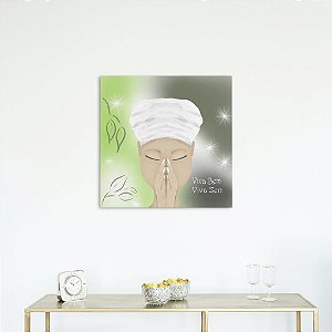 Placa Decorativa Personalizada Quadro Namastê  Zen Energias Quarto Sala 30x30