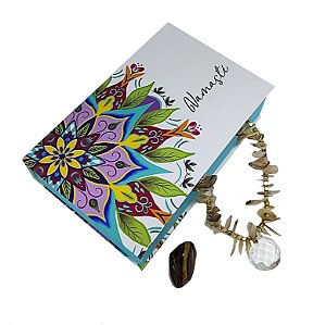Caixa Box Personalizada Mandala Floral Livro Jóias Decorativo Porta Objetos Acessórios Conexão Espiritual Namastê