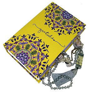 Caixa Box Personalizada Jóias Mandala Beija Flor Livro Decorativo Porta Objetos Acessórios Conexão Espiritual