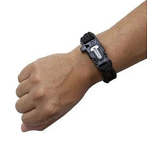 Pulseira Action Cord Tático NTK com Iniciador de Fogo
