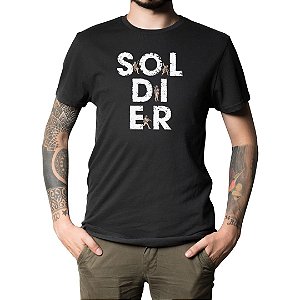 Camiseta Soldier - Preta