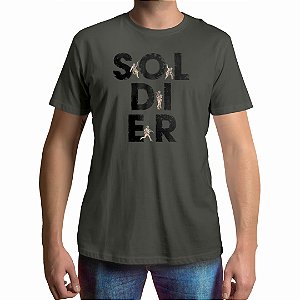Camiseta Soldier - Cinza