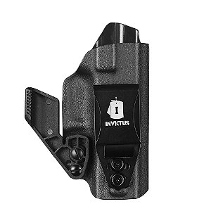 Coldre Kydex IWB 2.0 Destro Glock Invictus Série Compact - Preto