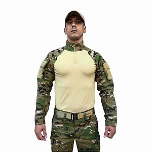 Camisa Combat Masculina Multicam Aliança Militar