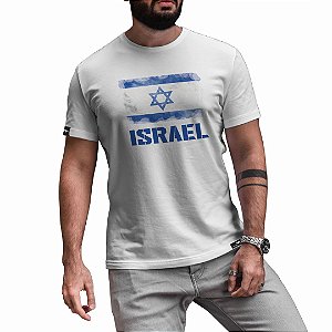 Camiseta Israel Masculina Aliança Militar - Branca