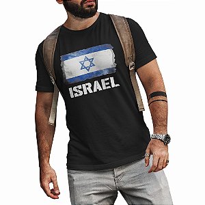 Camiseta Israel Masculina Aliança Militar - Preta