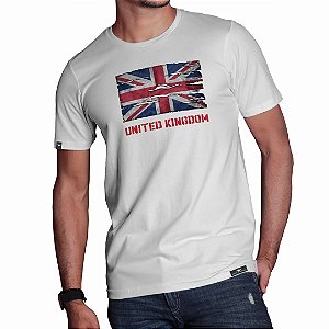Camiseta United Kingdom Masculina Aliança Militar - Branca