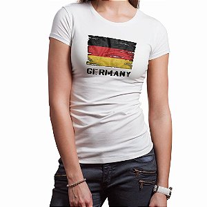 Camiseta Germany Feminina Aliança Militar - Branca